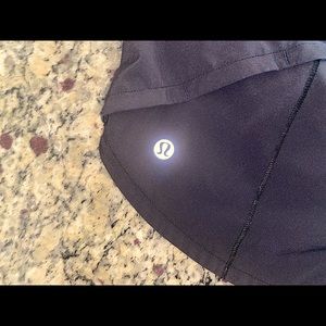 Lululemon low rise black shorts